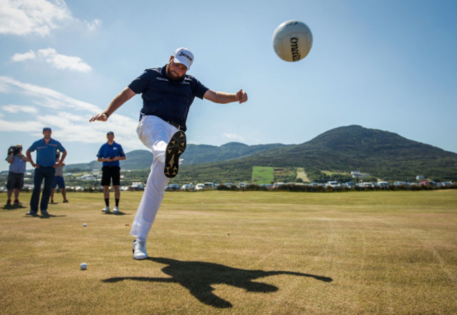 Shane Lowry at the GAA Challenge