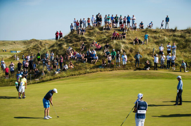 Rory McIlroy on the 3rd green