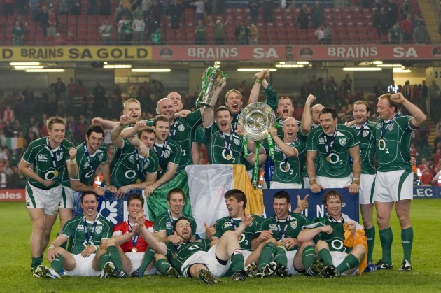 Ireland celebrate winning the Grand Slam