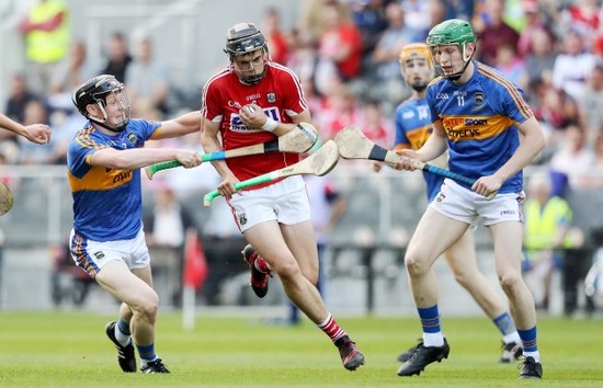 Darragh Fitzgibbon of Cork with Jerome Cahill