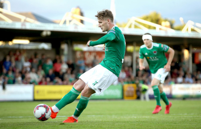 Kieran Sadlier misses a penalty