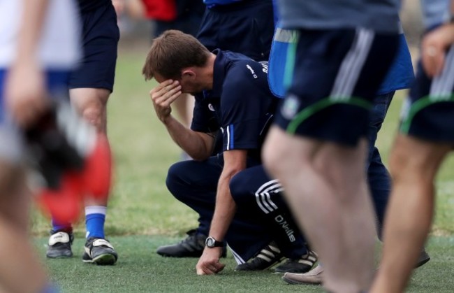 John Sugrue dejected at the end of the game