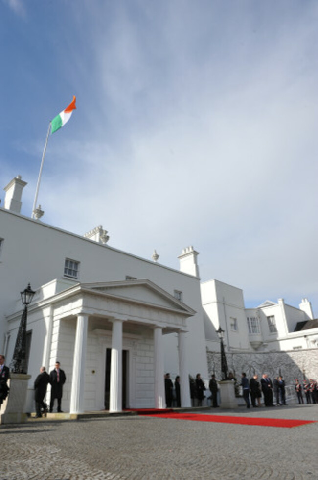 Prince Albert II of Monaco and Charlene Wittstock on state visit in Ireland