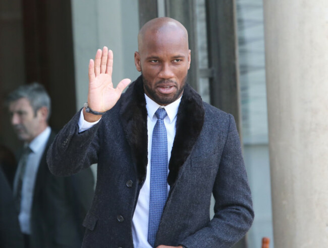 President Macron Receives Liberian President Weah For A Lunch - Paris