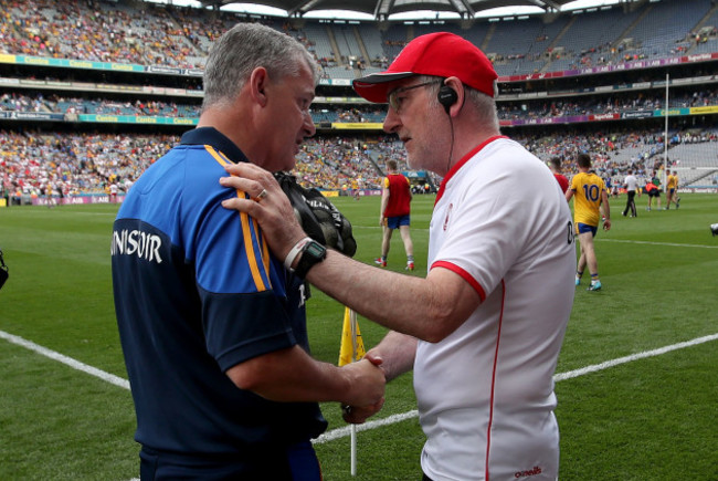 Kevin McStay and Mickey Harte