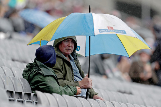 A view of supporters ahead of the game