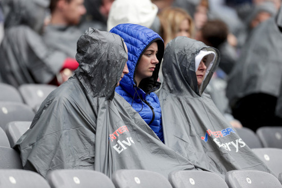 A view of supporters ahead of the game