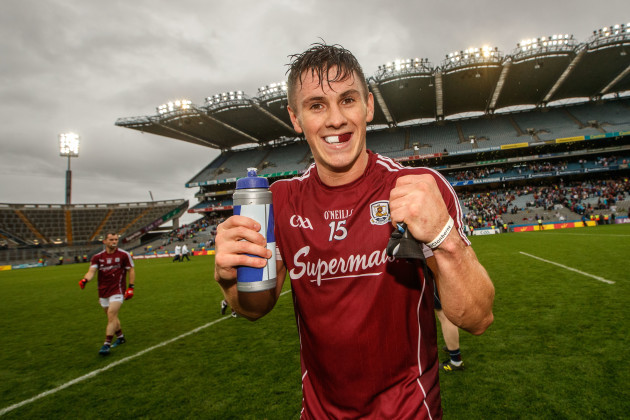Shane Walsh celebrates after the game
