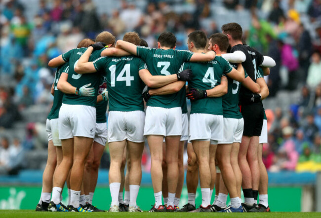 Kildare huddle before the game
