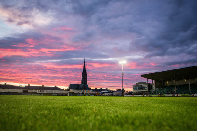 A general view of Market's Field after the game