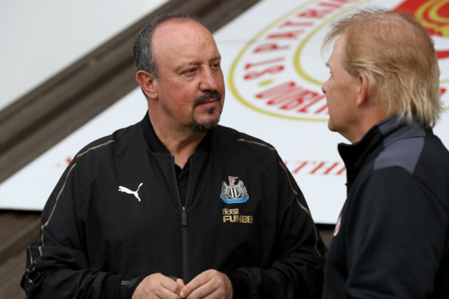 Rafa Benitez with Liam Buckley