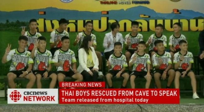 Thai team save