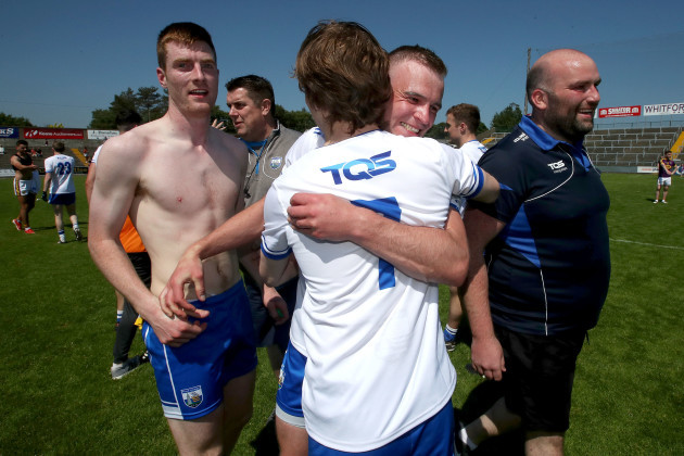 Aidan Trihy celebrate after the game