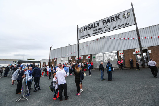 Fans arrive for the game