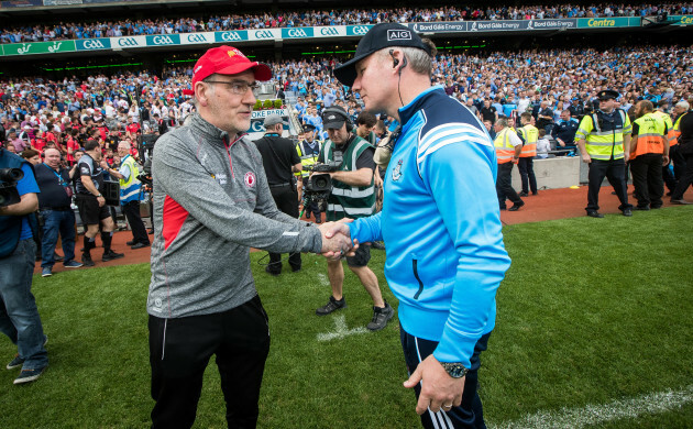 Mickey Harte with Jim Gavin