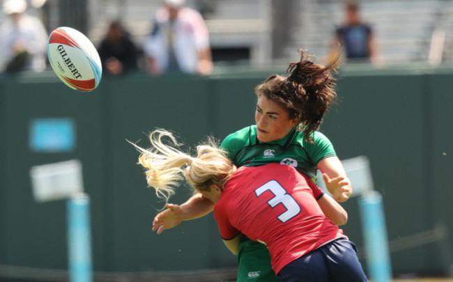 Ireland's Lucy Mulhall and Russia's Daria Shestakova