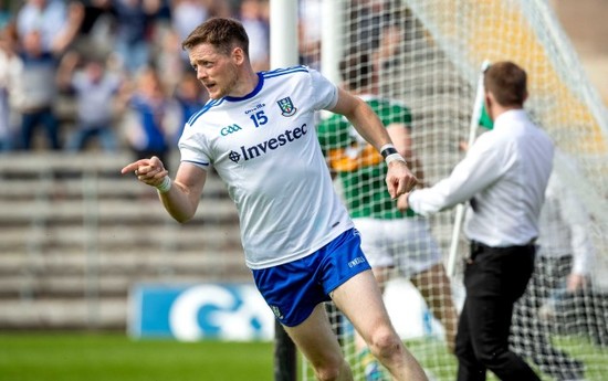 Conor Mc Manus celebrates scoring a goal