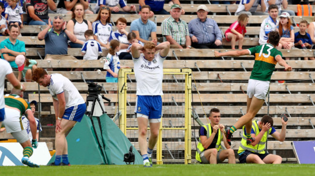 David Clifford celebrates scoring a late goal to equalise the game