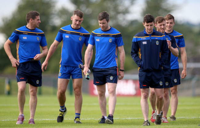 Roscommon on the pitch before the game