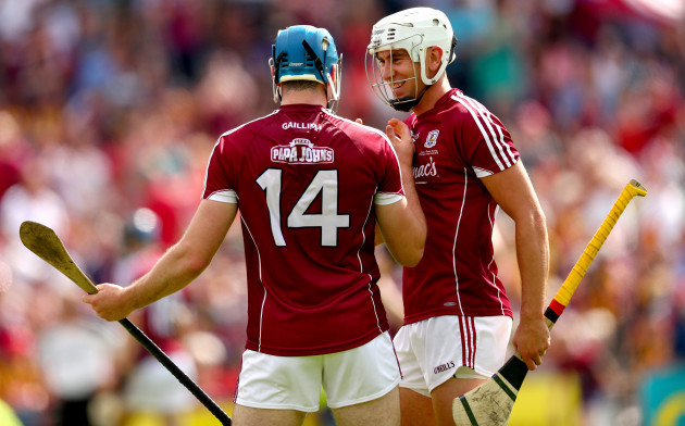 Conor Cooney and Jason Flynn at the final whistle