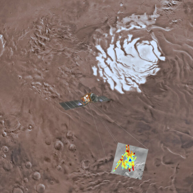 Space Mars Water Reservoir