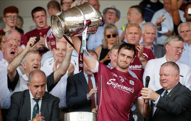 David Burke lifts the trophy