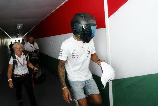 CORRECTION Hungary F1 GP Auto Racing