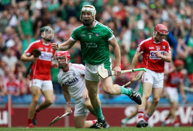 Cian Lynch celebrates scoring a goal