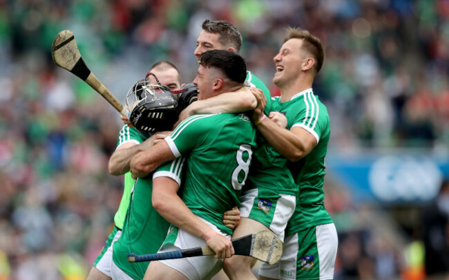 Peter Casey, Darragh O&rsquo;Donovan, Graeme Mulcahy and Seamus Flanagan celebrate
