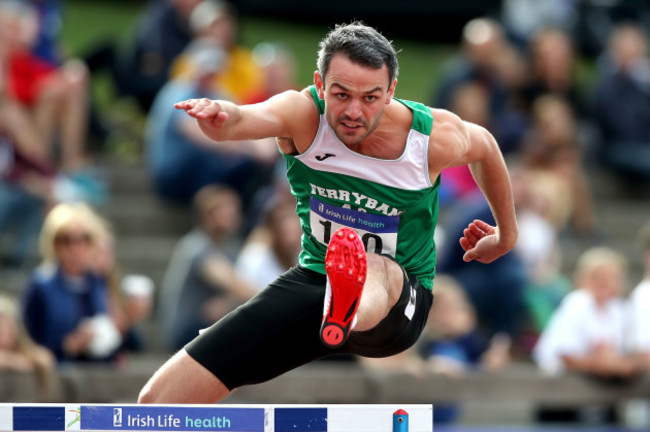 Thomas Barr on his way to winning his 8th National title