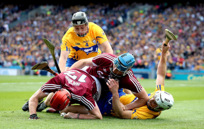 Conor Whelan and Conor Cooney with Patrick O&rsquo;Connor and Jack Browne