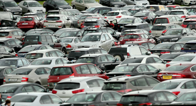 A view of cars in the carpark