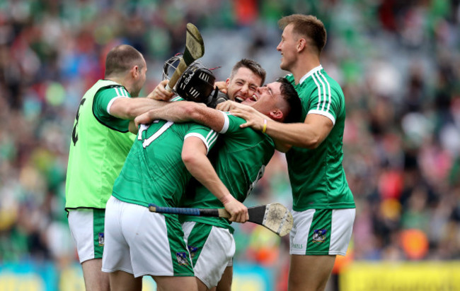 Peter Casey, Darragh O&rsquo;Donovan, Graeme Mulcahy and Seamus Flanagan celebrate