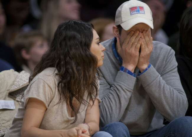 Celebrities at the Lakers-Thunder game