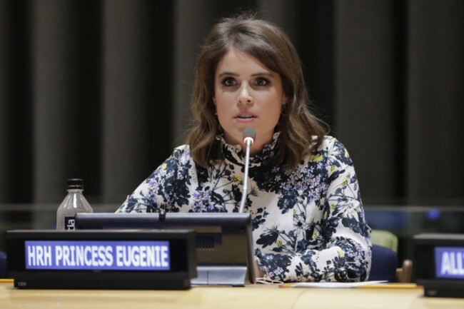 NY: Princess Eugenie of York at UN to Help Abolishing Modern Slavery