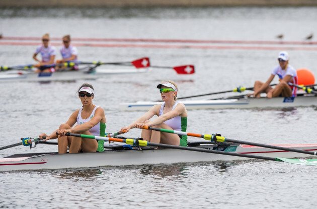 Ireland's Aoife Casey (right) and Denise Walsh