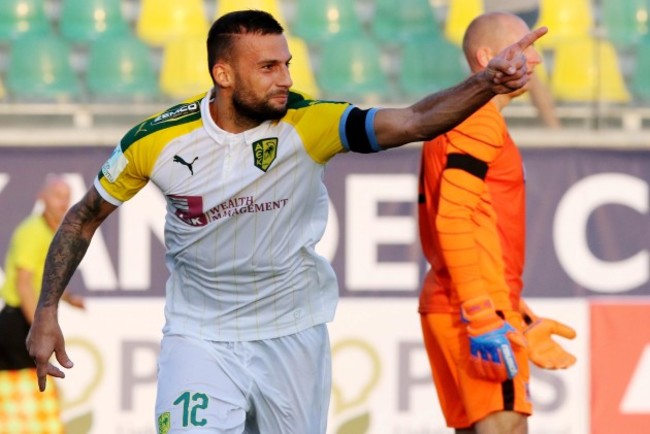 Ivan Trickovski celebrates his second goal