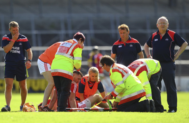 Declan Dalton receives treatment