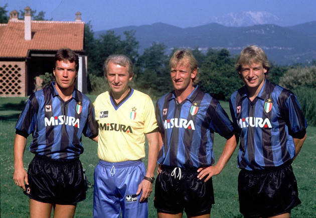 Soccer - Matthaus, Trapattoni, Klinsmann, Brehme and Klinnsmann - Inter Milan