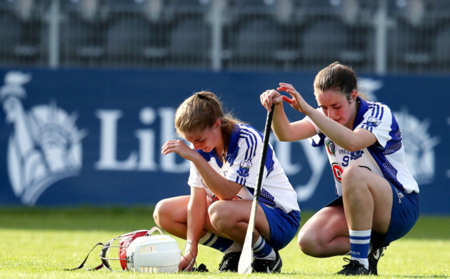 Lorraine Bray and Deirdre Fahey dejected