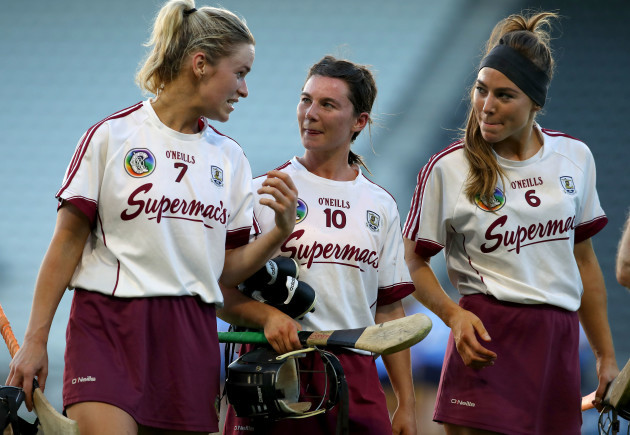 Lorraine Ryan, Aoife Donohue and Heather Cooney celebrate