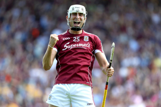 Jason Flynn celebrates at the final whistle