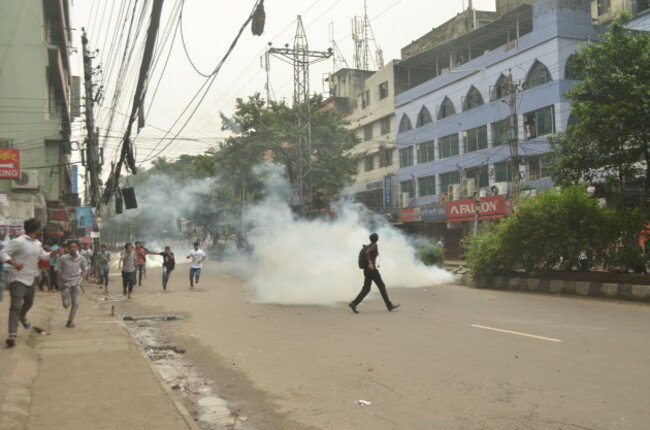 BANGLADESH-DHAKA-STUDENTS-PROTEST