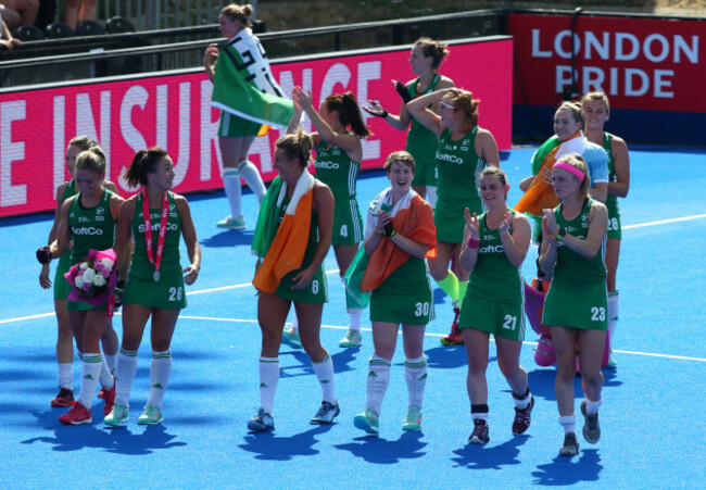 United Kingdom: Ireland v Spain - FIH Womens Hockey World Cup Semi Final