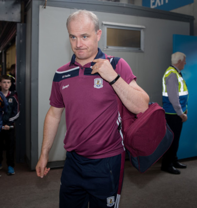 Micheal Donoghue arrives at the stadium