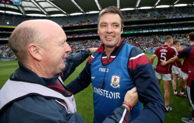 Jeffrey Lynskey celebrates at the final whistle