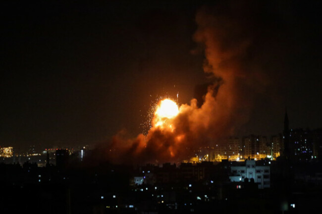 MIDEAST-GAZA CITY-ISRAEL-AIR STRIKES