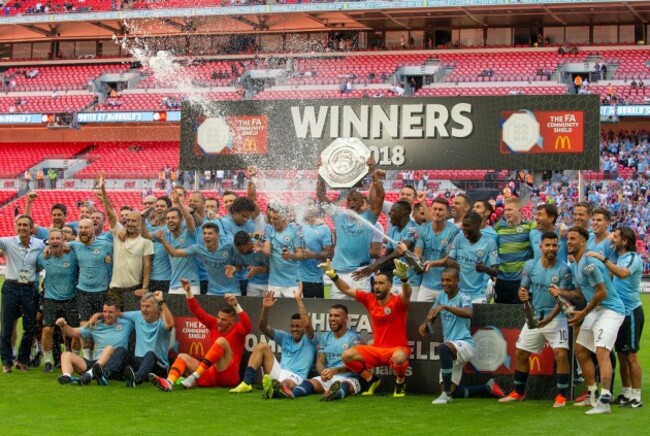 (SP)BRITAIN-LONDON-FOOTBALL-THE FA COMMUNITY SHIELD-CHELSEA VS MANCHESTER CITY