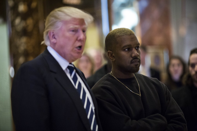 NY: Kanye West at Trump Tower