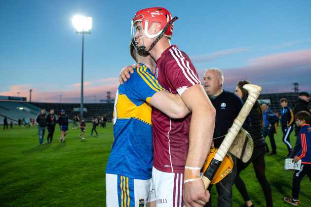 Jack Canning congratulates Cian Darcy of Tipperary after the game